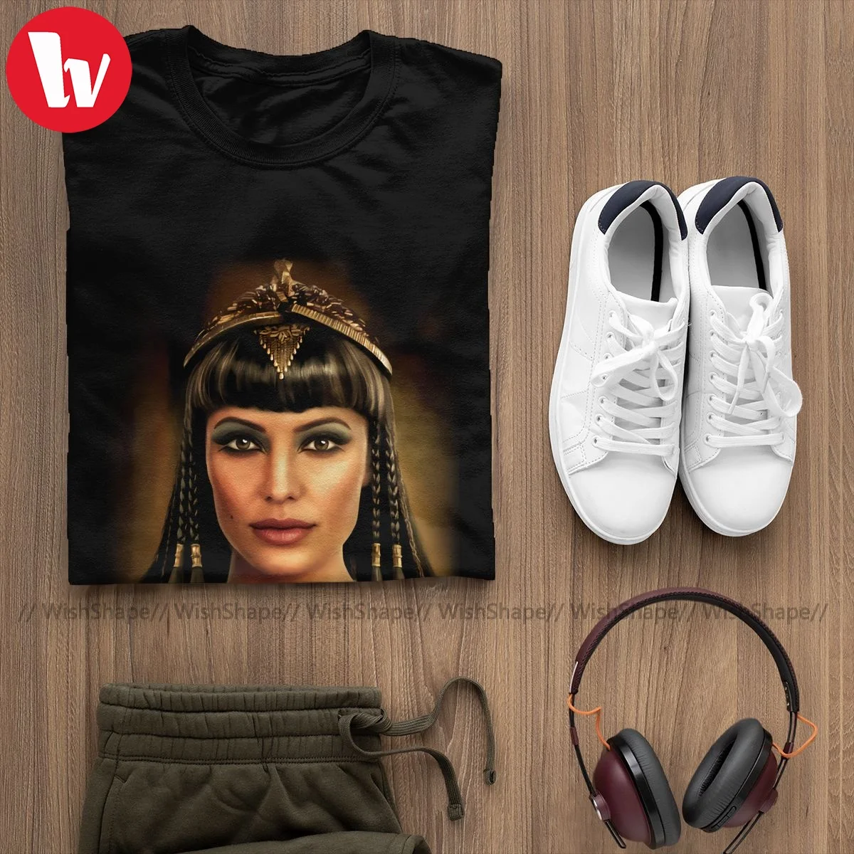 

Cleopatra T Shirt Mens Harajuku T Shirts Oversize Classic T-Shirt Gray Cotton Tee Shirt Plus Size 4XL