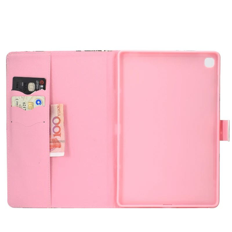 

Cute PU Leather Flip Case for Samsung Galaxy Tab A 10.1 2019 SM-T510 SM-T515 T515 T510 Tablet Stand Cover Protective Shell Coque