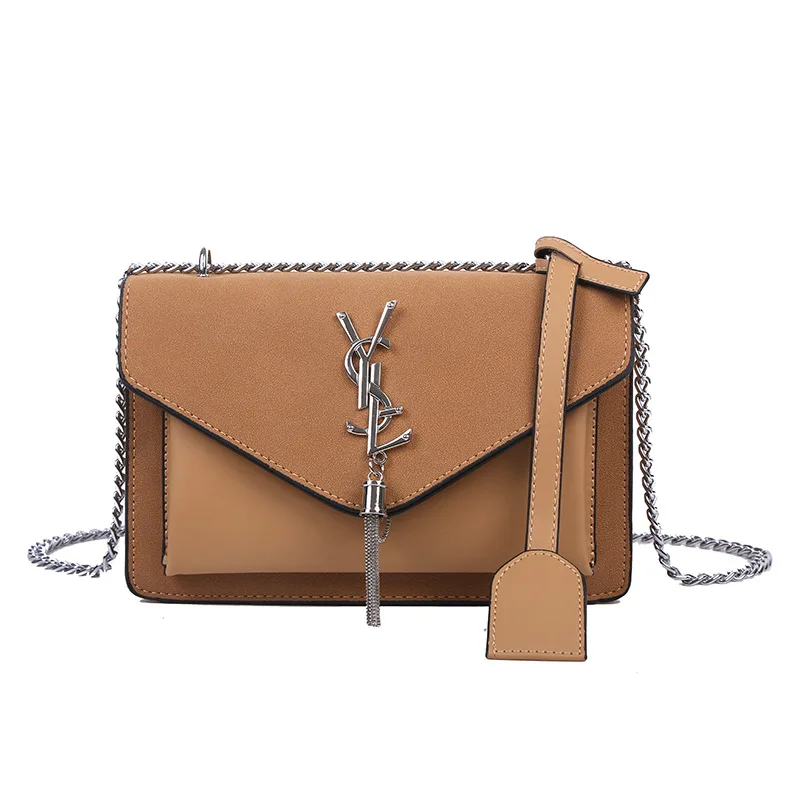 

High Sense Internet Celebrity Bags Women's Contrast All-Match Shoulder Bag Western Style Popular Crossbody Small Square Bag