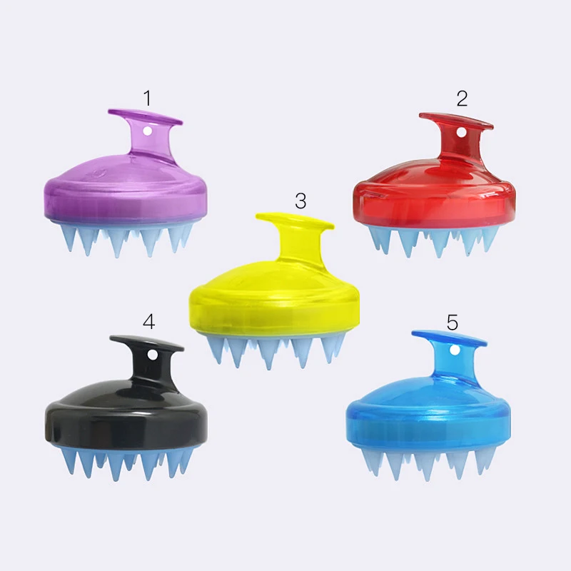 Spa Hair Brush Silicone Shampoo Bursh For Home Women Wide Tooth Comb Hair Washing Comb Scalp Massage Slimming Soft Brush Head