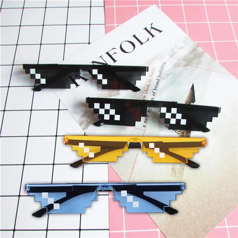 8 бит бандит жизни солнцезащитные очки неровной Для мужчин женщин Брендовые для