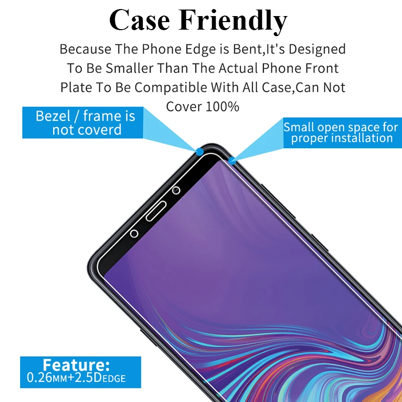 Закаленное стекло для Samsung Galaxy A7 2018 6 дюймов защита экрана SM A750FN/DS A750F A750