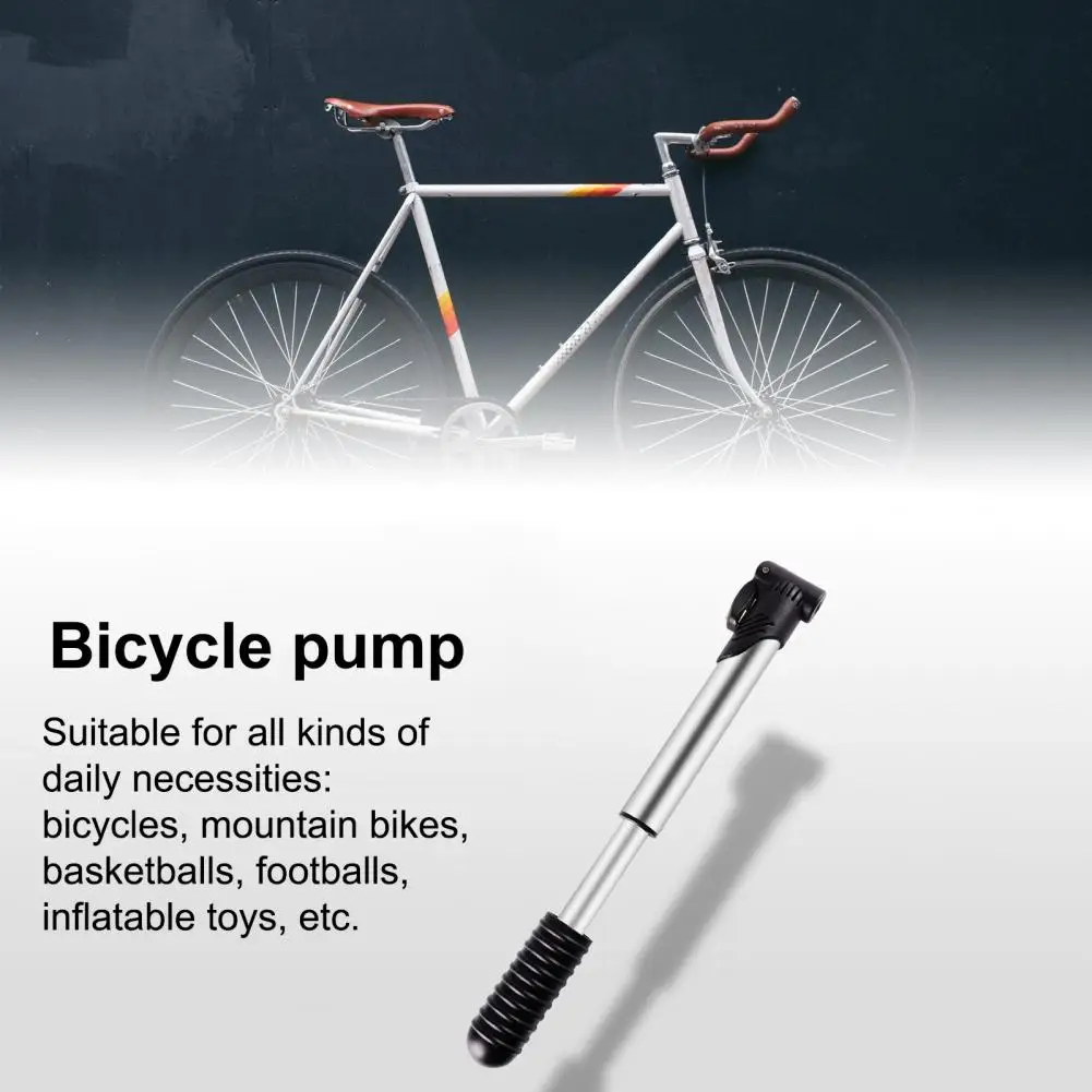 Велосипедный насос легкий портативный прочный велосипедный из нержавеющей
