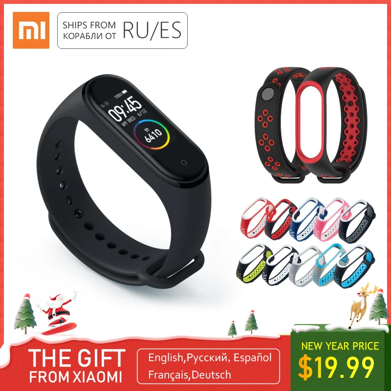 Xiaomi mi Band 4 смарт-браслет для мужчин mi band 4 браслет 3 цвета экран Pulseira Correa Smartband