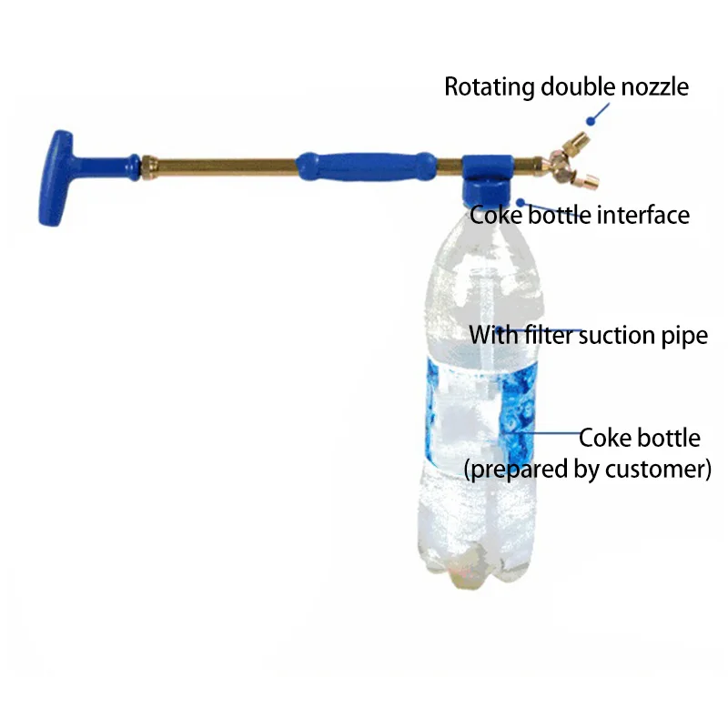 Портативная нажимная распылительная головка типа бутылки кока-колы ручной
