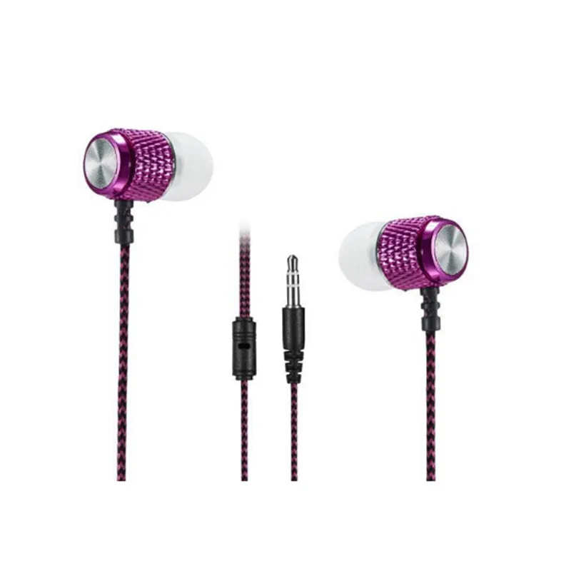 Purple 3,5 мм 04 наушники-вкладыши, стерео гарнитура, свободные руки, музыкальные спортивные наушники для iPhone, Xiaomi 5, 6, huawei, samsung, MP3, PK, S8 - Цвет: Purple