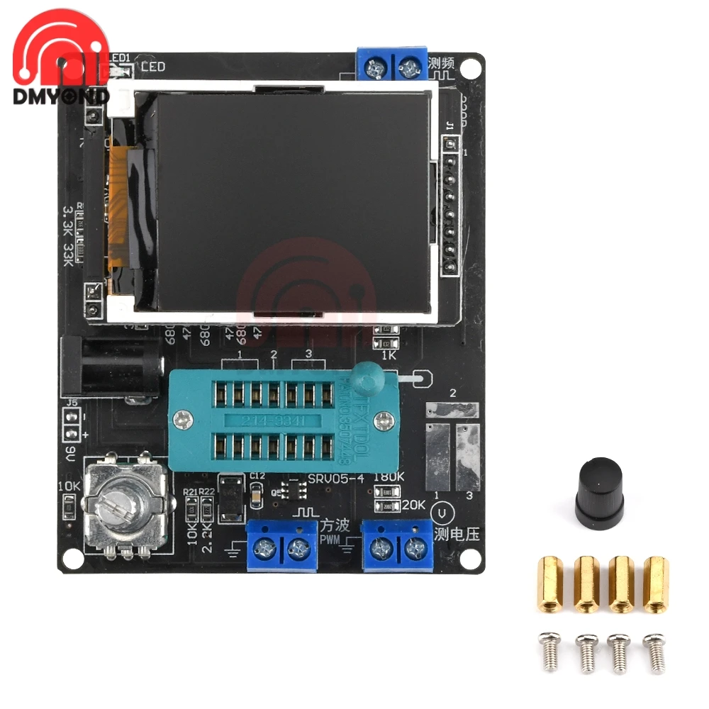 Тестер транзисторов GM328A измеритель частоты напряжения и емкости диодов LCR ШИМ