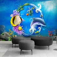 custom photo 3d wallpaper cool summer underwater world ocean for living room tv background papel de parede wall painting tapety