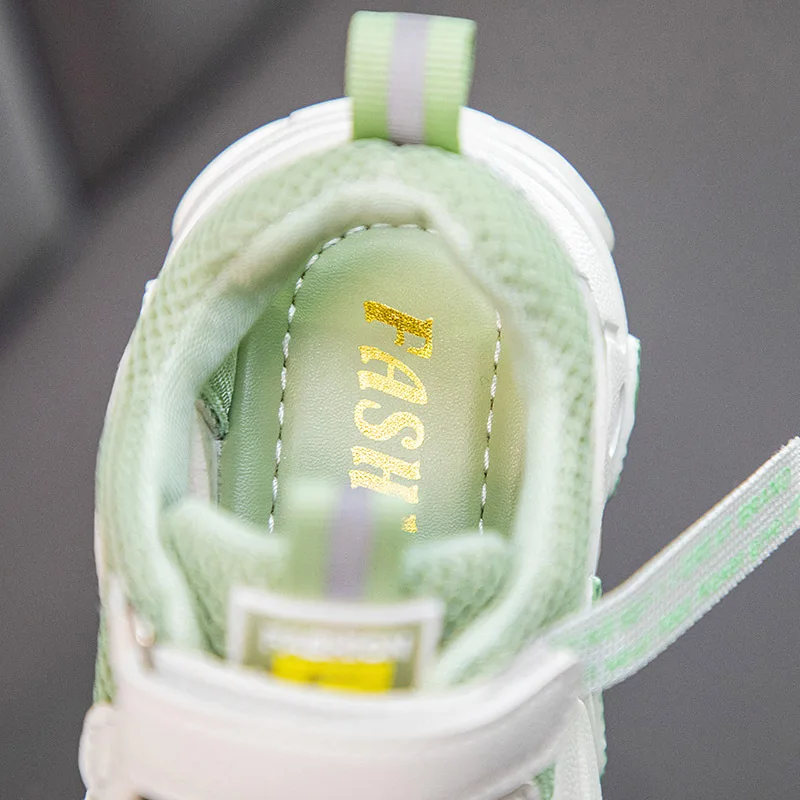 Летние сетчатые кроссовки для девочек и мальчиков модные спортивные