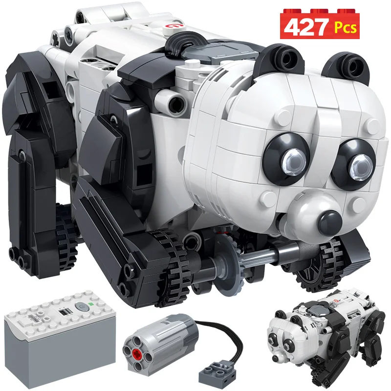 427 шт. городские строительные блоки техника электрические панды животные робот