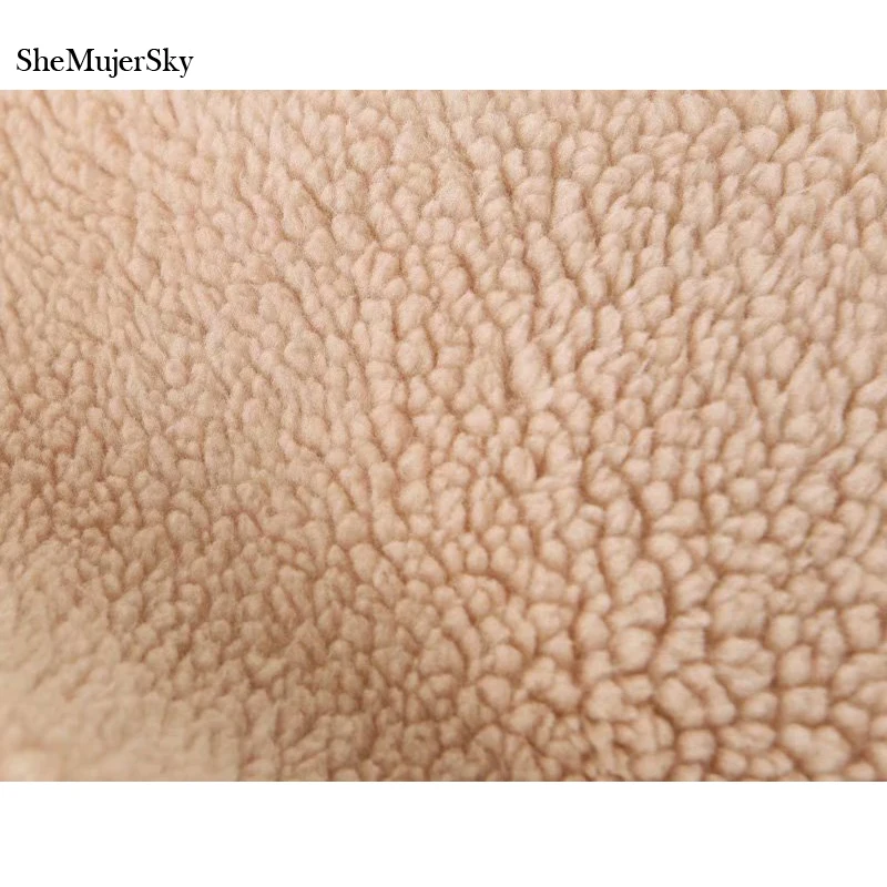SheMujerSky Женская куртка из искусственного меха, плюшевое пальто, осенне-зимние теплые пальто с пуговицами, jaqueta feminina