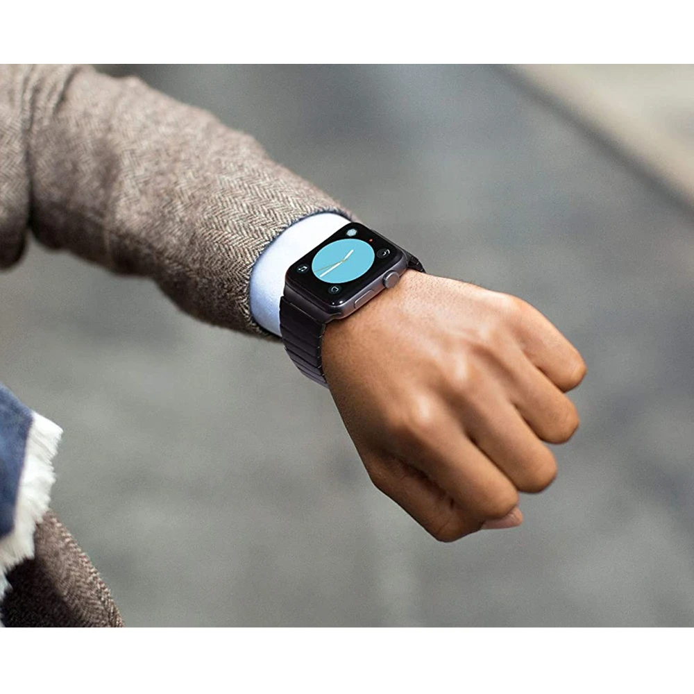 Бизнес группы для apple watch band 44 мм 40 серия 5 4 браслет из нержавеющей стали iwatch