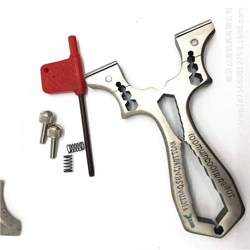 Охотничья Рогатка из нержавеющей стали 304 волчий нож плоской кожи катапульта