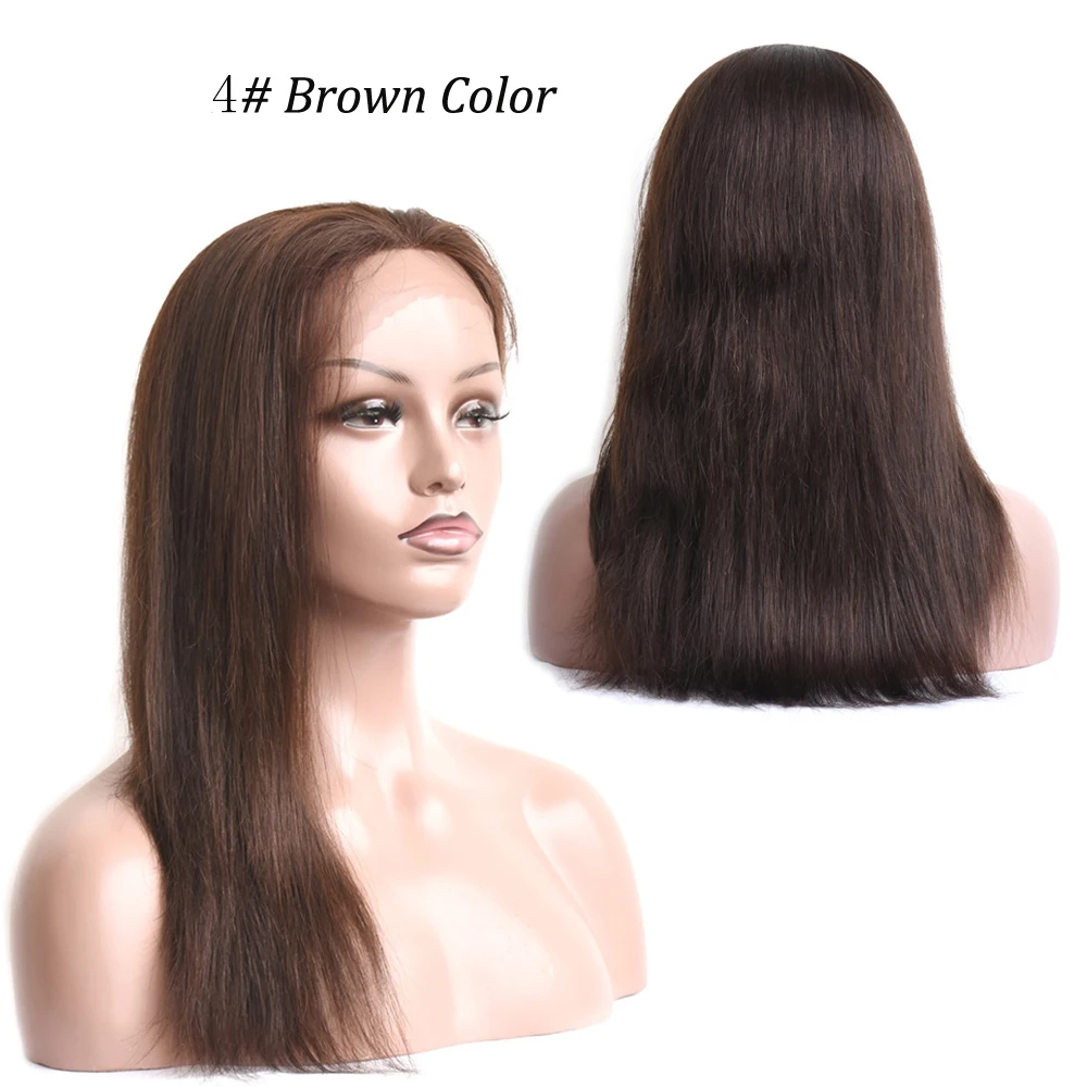 Парик Из прямых человеческих волос с бесплатной частью парики для черных женщин