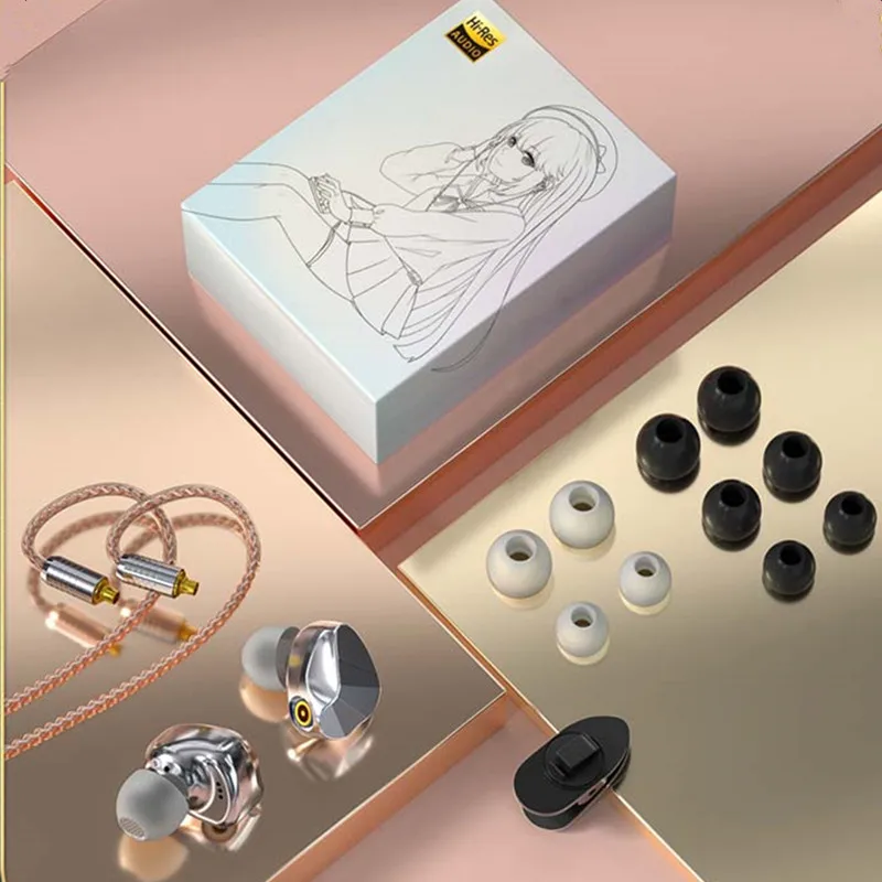 Наушники-вкладыши Shell DT9 Knowles 1BA 1DD гибридные Hi-Fi наушники для бега и спорта