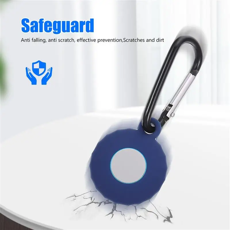 New For Apple Airtag Liquid Silicone Protective Tpu Sleeve For Apple Locator Tracker Anti-Lost Device Keychain Protective Sleeve