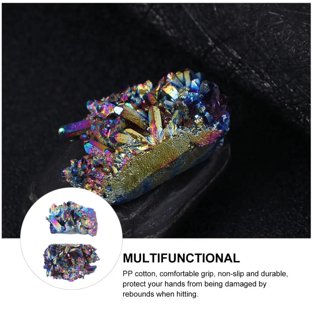 

2pcs Natural Crystal Ornament Crafts Making Material Desktop Decor