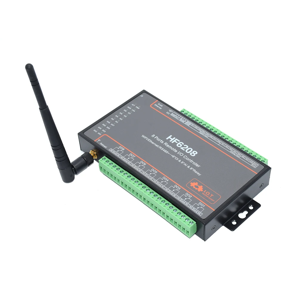 8 канальный контроллер ввода вывода HF6208 RS485 Ethernet Wi Fi пульт дистанционного