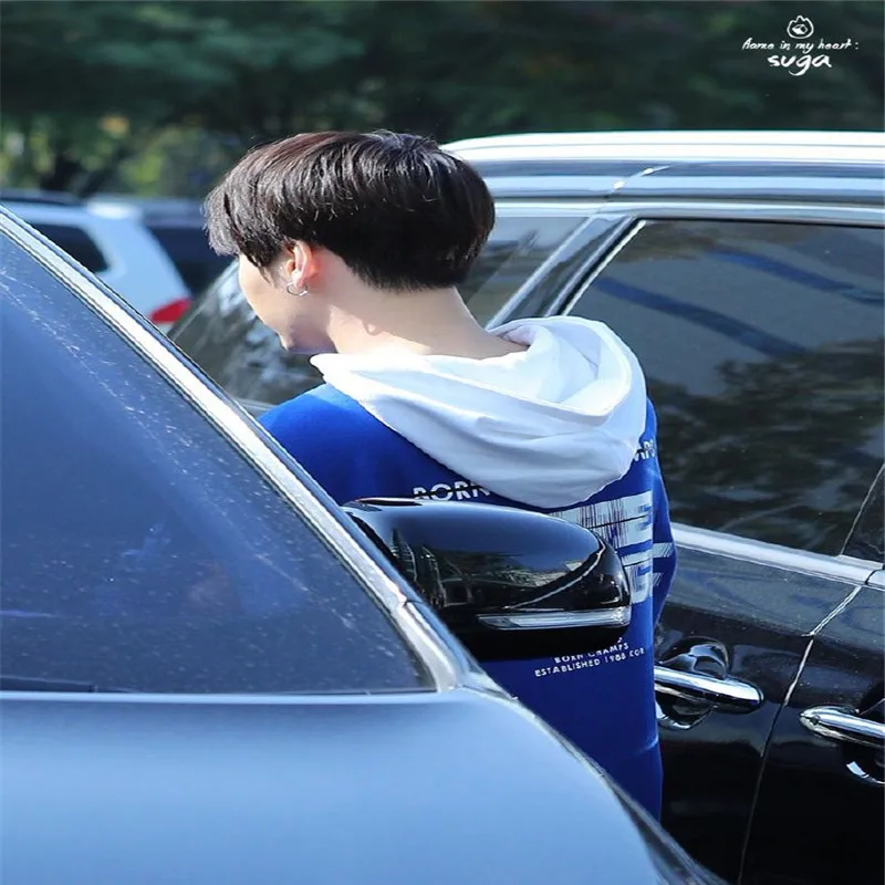 Kpop Bangtan Boys Min Yanqi Suga однотонная Повседневная Свободная куртка с капюшоном длинным