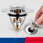 Универсальный Нержавеющаясталь пуля Core пуш-ап Тип бассейна фильтр для слива воды без переполнения отказов Core пуш-ап-Тип конвертер сливная раковина