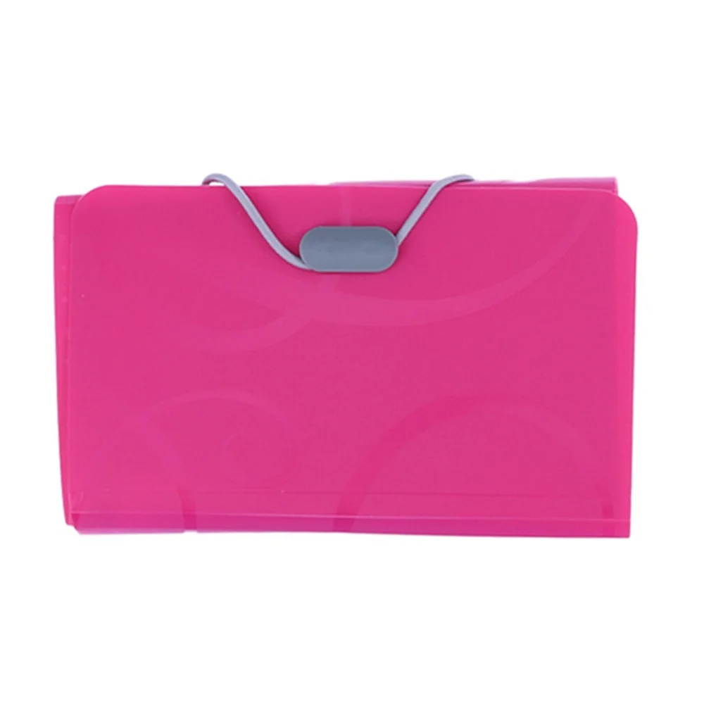 

4pcs 17.5x11cm A6 Expanding File Folder 13 Pocket Document Holder with Tabs and Bungee Closure Business Folder Organizer
