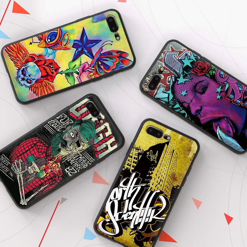Европейский и американский граффити Мягкий силиконовый чехол для телефона iphone X