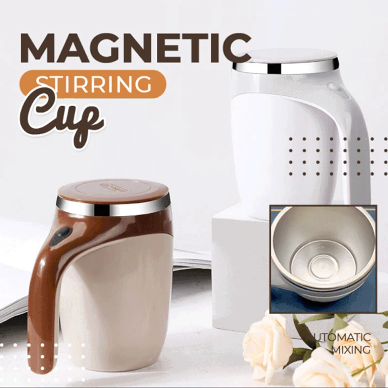 

New Stainless Steel Self Stirring Coffee Mug Cup Electric Mixing Cup Automatic Mixing Cups For Home Office YE-Hot