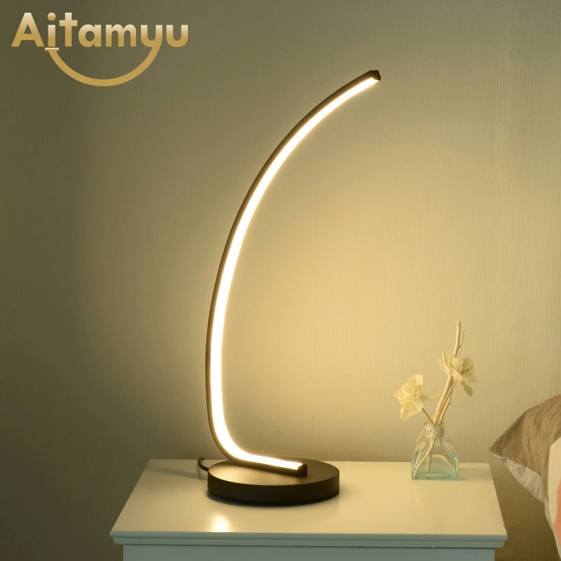 Современные настольные лампы с железными акриловое волокно внутренней отделки