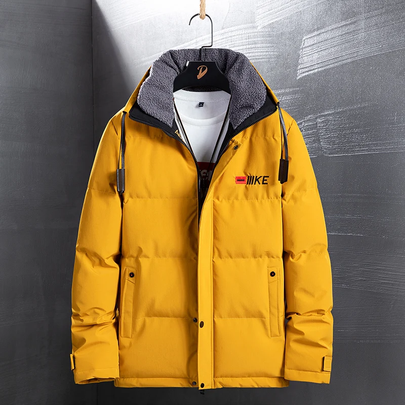 Men's Warm Jacket Winter Parka Fur Collar Windbreaker Large Size 7XL 8XL Cotton Padded Anorak Thick Coat Male Casual Jacket Men