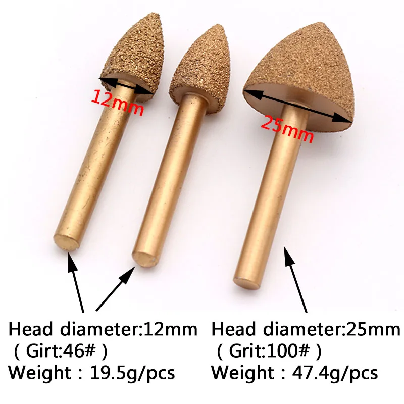 1 шт. 6 мм хвостовик вакуумная паяная алмазная шлифовальная головка сверла для