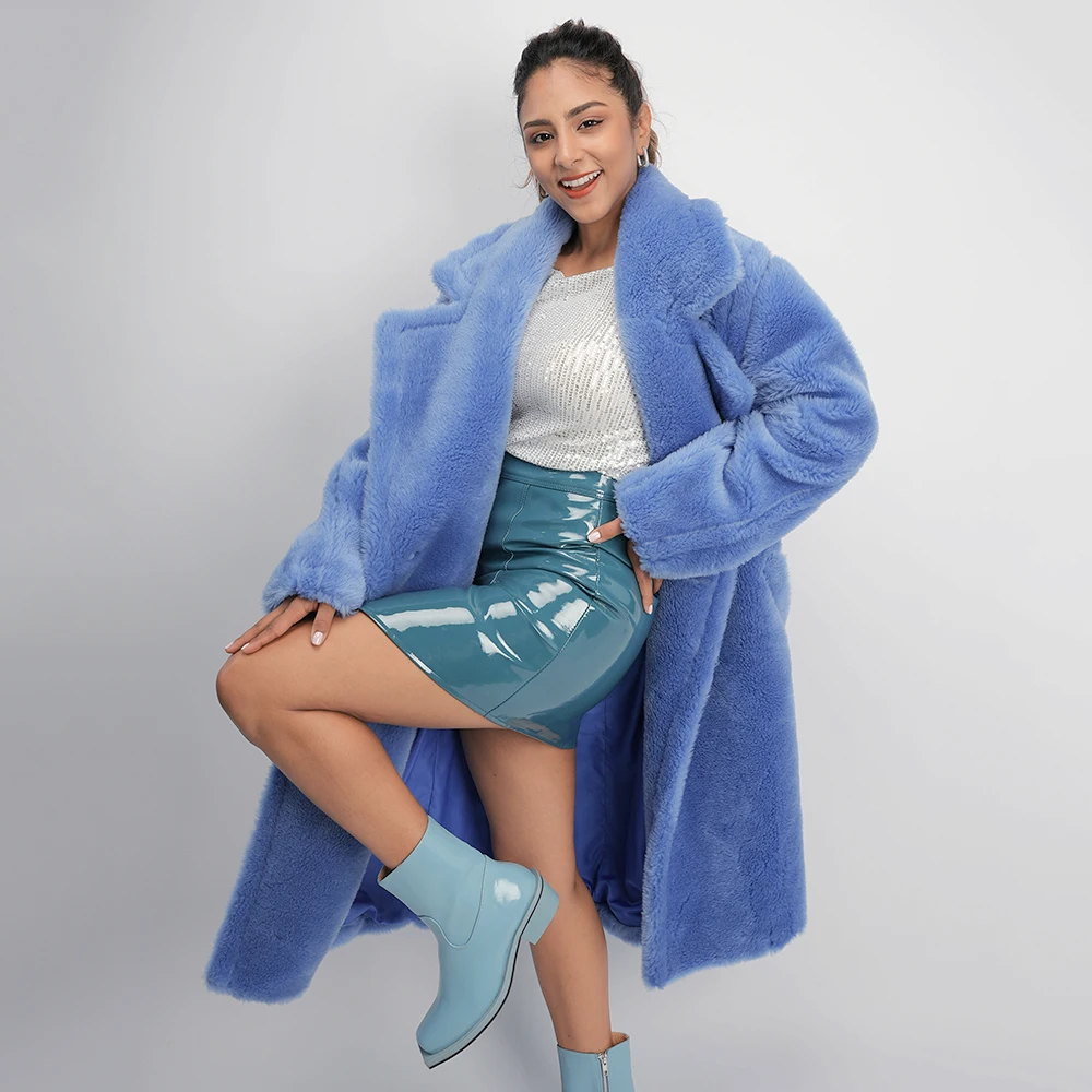 Jxwatcher женская 100% настоящая овечья дубленка зимние шубы с длинными рукавами и