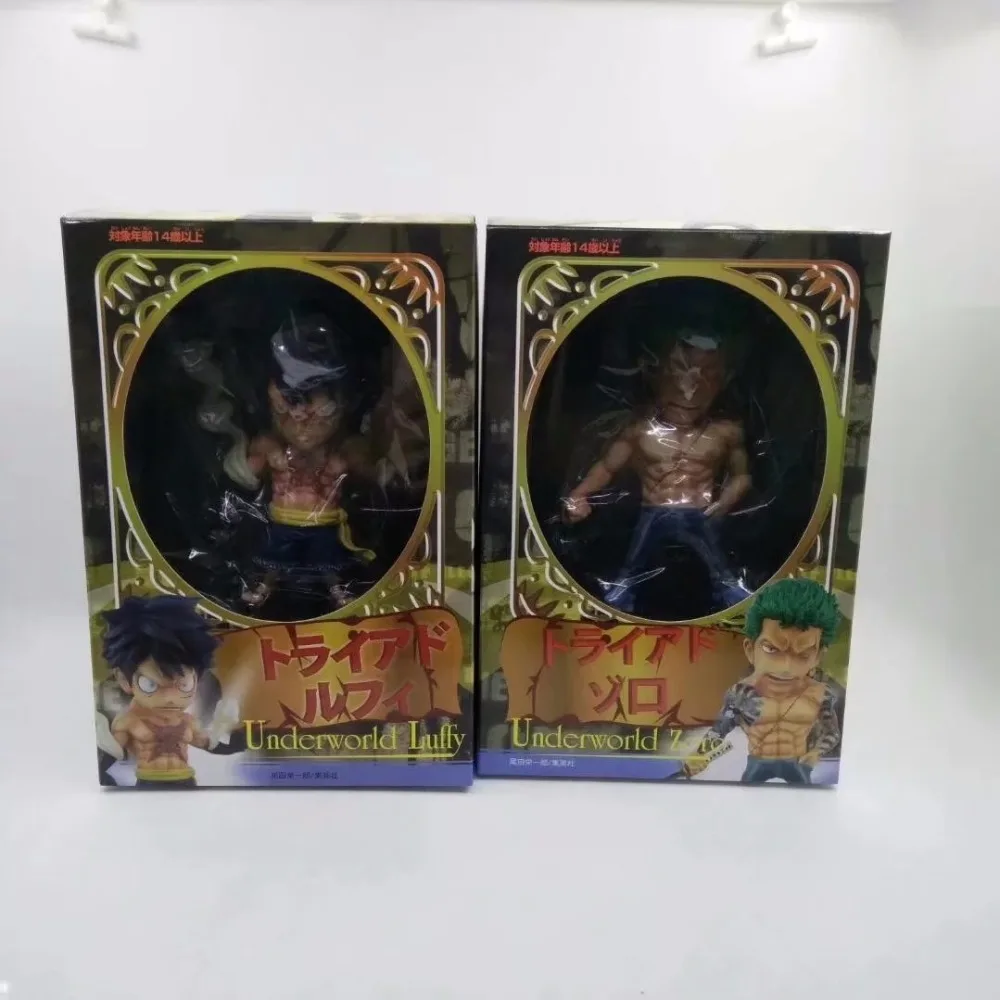 

Anime One Piece Underworld Luffy / Zoro PVC Action Figures Collectible Model Toys Doll 17cm