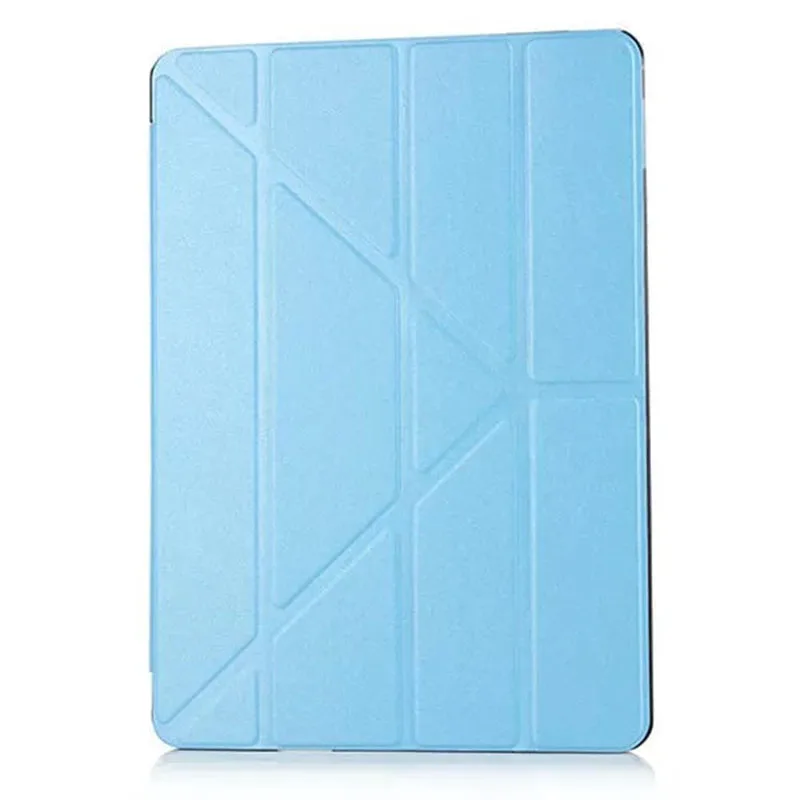 Синий Чехол для iPad 10,2 с откидной подставкой, чехол с функцией автоматического сна/пробуждения, силиконовая Мягкая задняя крышка из искусственной кожи, умный чехол для планшета для iPad 10,2 - Цвет: Синий