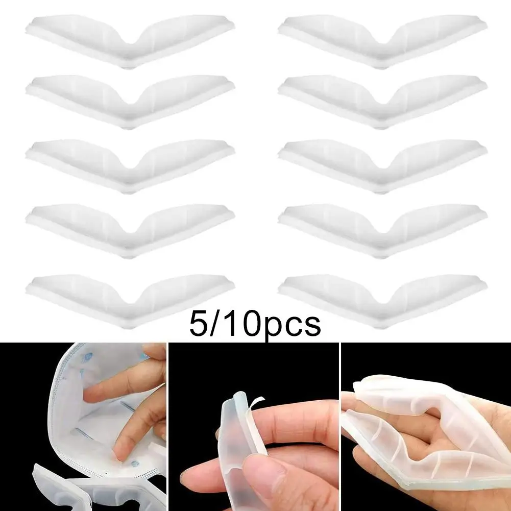

TPR Anti-fog Protective Translucent Face Cover Strip Nose Bridge Line Accessory