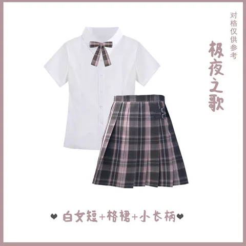 Kawaii/летнее платье для девочек с высокой талией юбки в клетку со складками harajuku Y2K юбки для женщин JK форма Школьное платье для девочек, одежда для детей