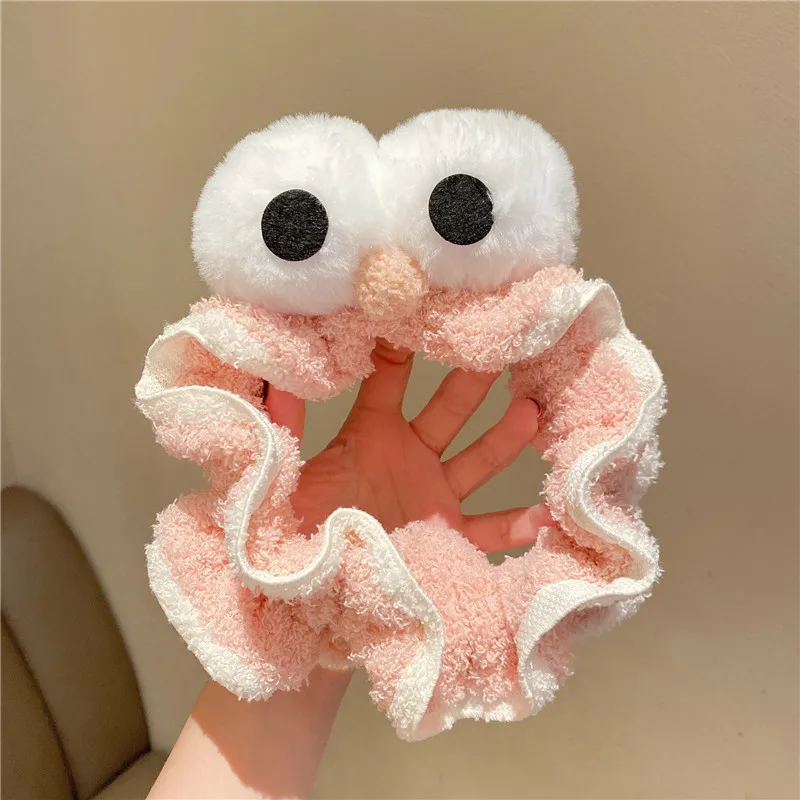 

Soft Coral Fleece Hairbands For Face Washing Animal Eyes Headbands For Women Fashion Girls Turban Hair Holder Hair Accessories