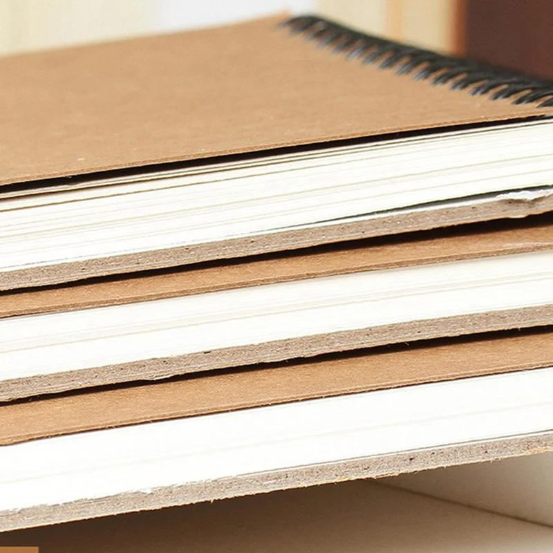 

A5 Coil-mounted Sketch Sketch Painting Book-A5 Vertical Hard Cover Coil Painting Book Art School Supplies 14.8*21cm