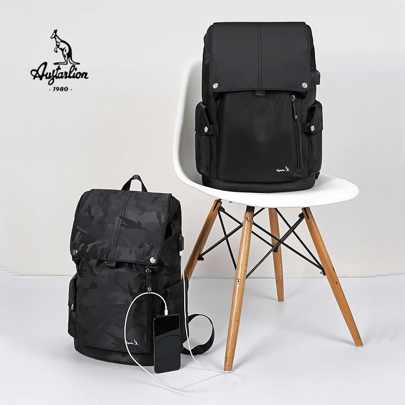 Men Fashion Camouflage Backpack USB Laptop Waterproof Travel Outdoor School Teenage Bag Mochila AUGTARLION | Багаж и сумки
