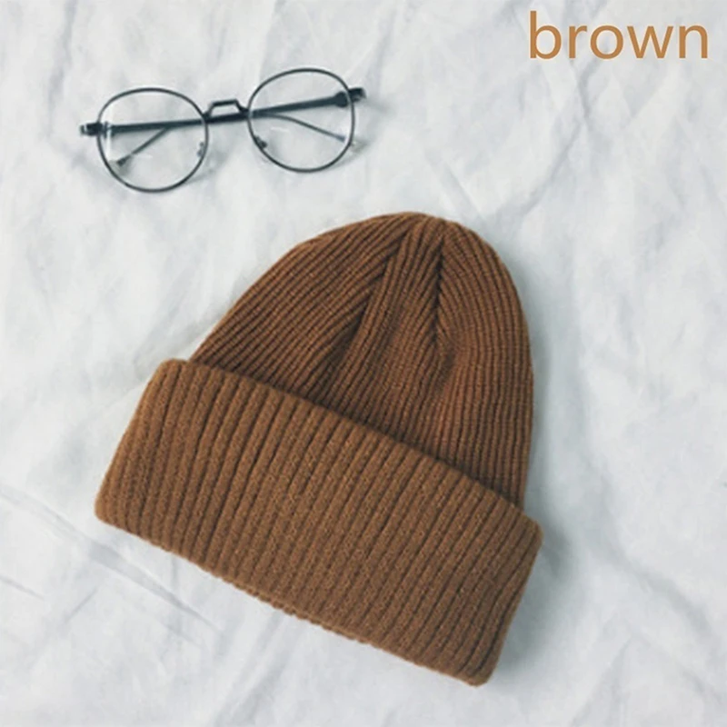 

2019 Fashion Beanie Knit Hat Women Hat Pure Color Hat Keep Warm Winter Hat