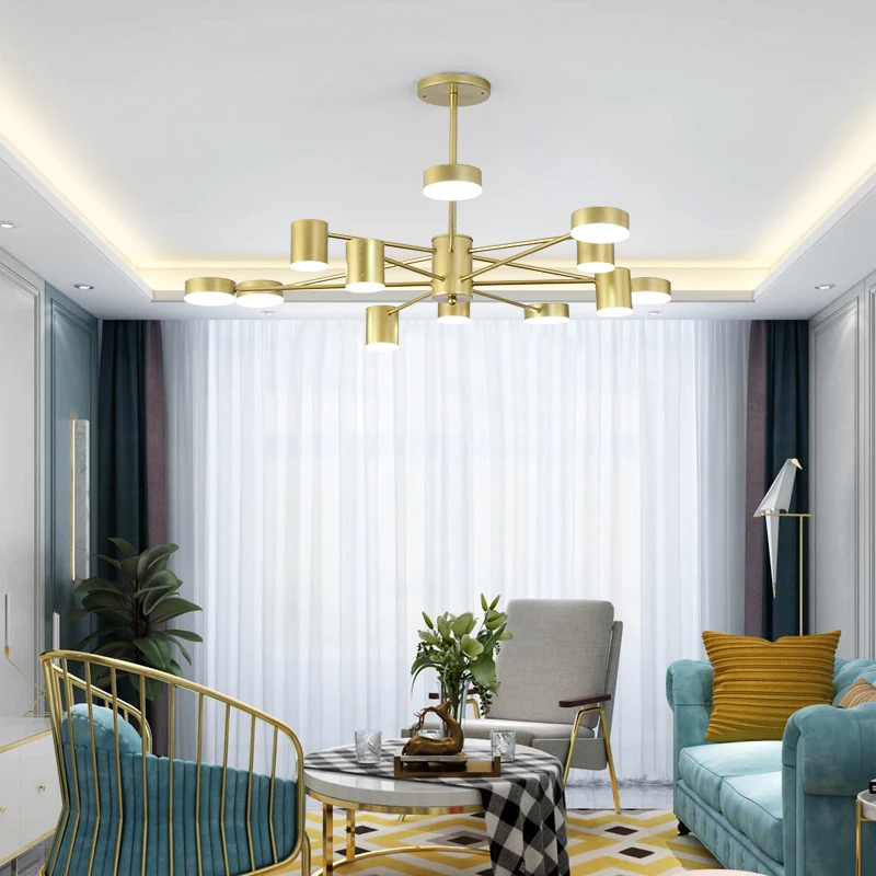 Современная светодиодная люстра акриловые круглые потолочные светильники