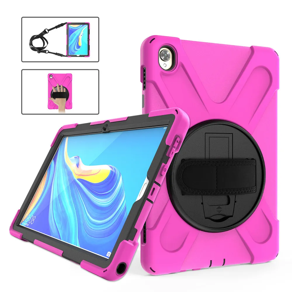 

For Huawei Mediapad M6 10.8 SCM-AL09 W09 2019 Rotating Bracke For Huawei Media Pad M6 10.8 SCM-W09 Tablet Case + FilmPen
