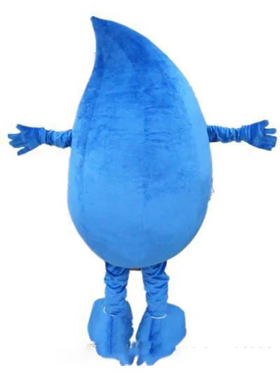 

factory hot a blue adult water drop mascot costume for adult to wear for sale