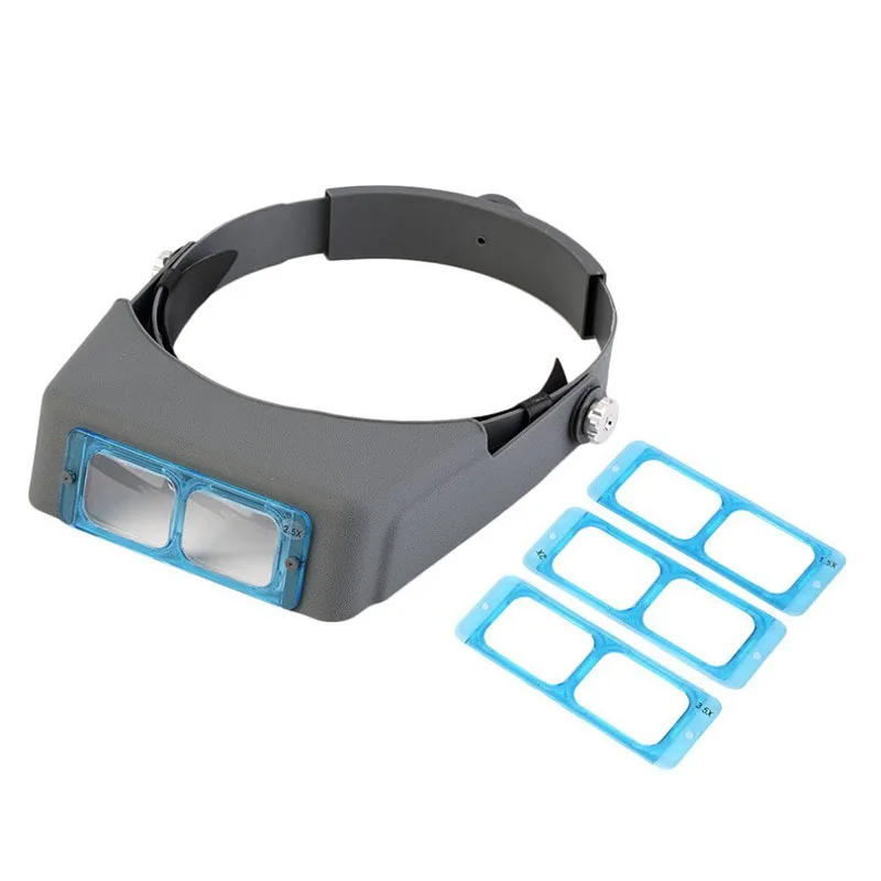 

1.5X 2X 2.5X 3.5X Optivisor Head Watch Repair Glasses Magnifying Eye Loupe