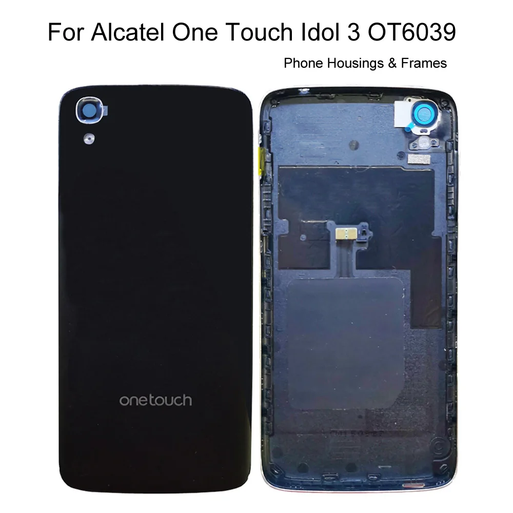 Новый корпус телефона s рамки для Alcatel One Touch Idol 3 OT6039 6039 6039Y задняя крышка