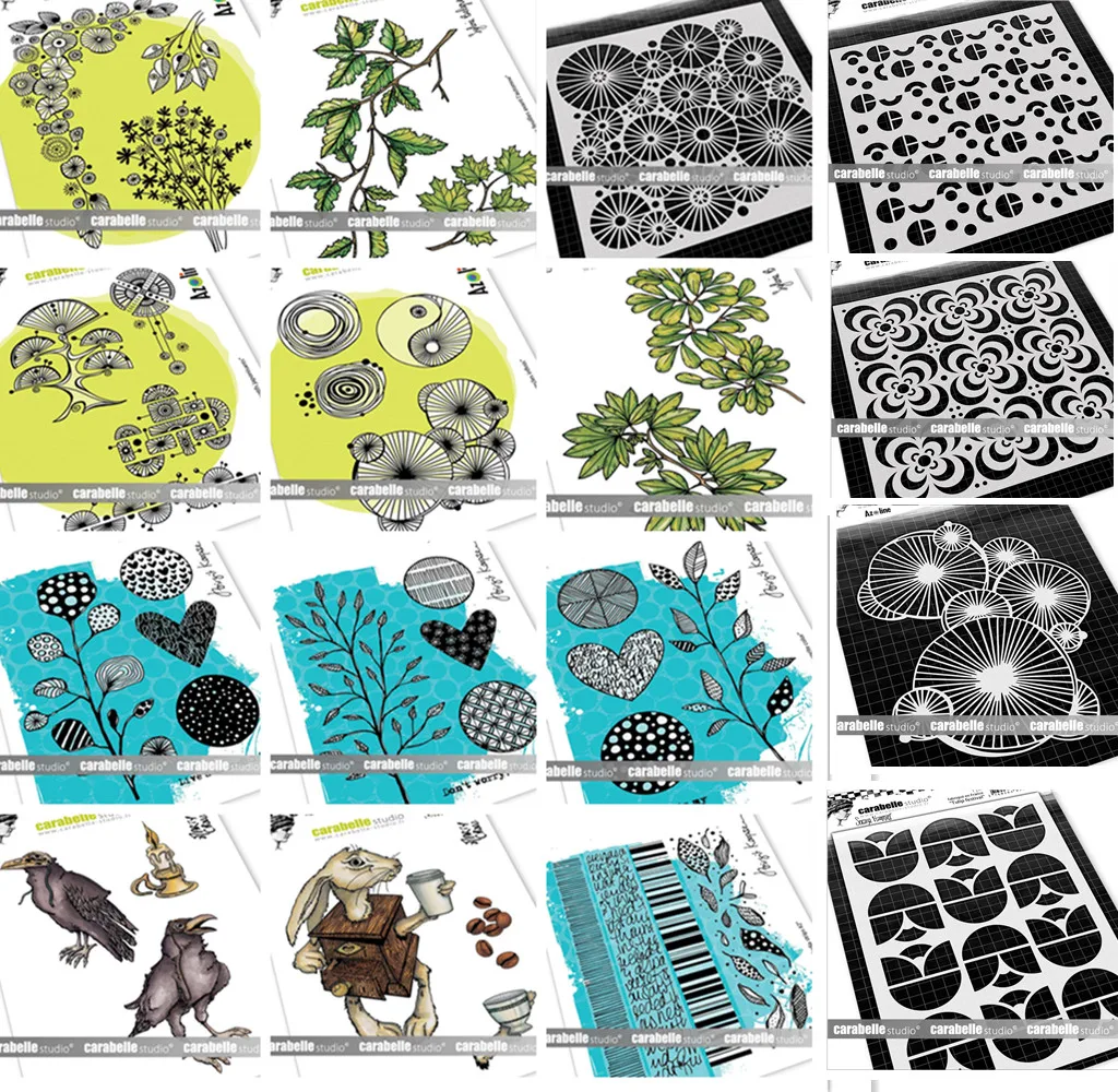 Новинка 2021 трафарет для маски цветка дерева прозрачный штамп/печать сделай сам