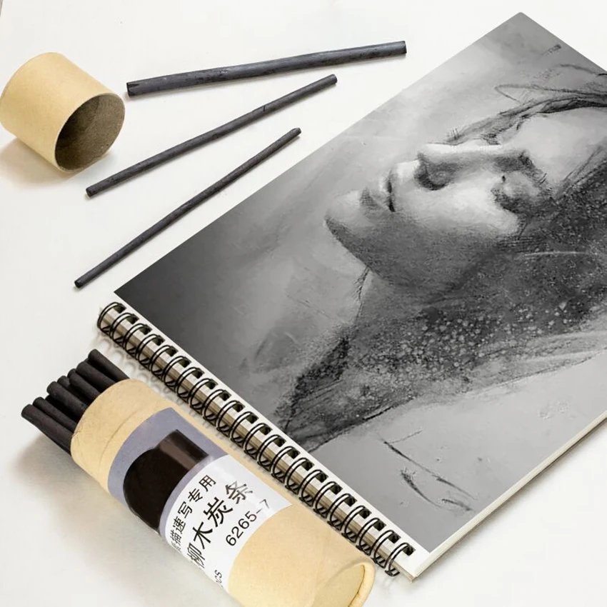 20 шт./компл. ивовой лозы эскиз палочки для древесного угля прибл. 2-4 мм/4-5 мм/5-7 мм