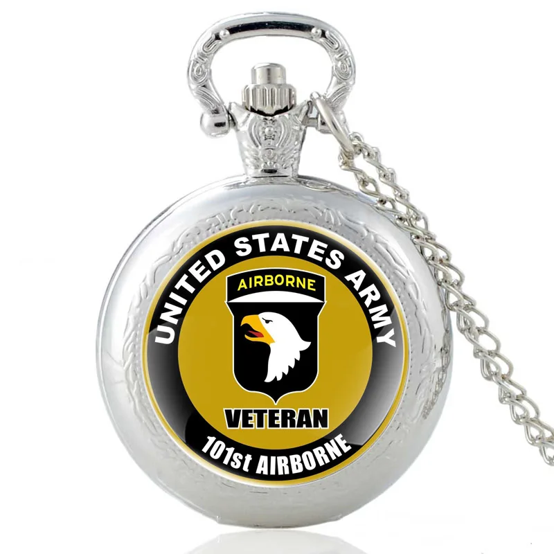 Черный классический Veteran 101st Кабошон из стекла с кабошоном кварцевые карманные