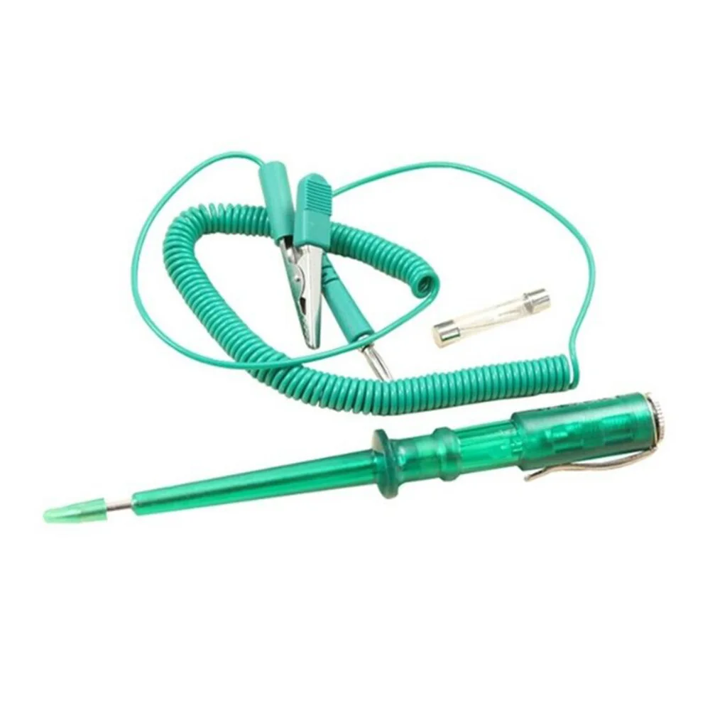 

Voltage Electrical Wire Circuit Tester 6V to 24V 6V-24V Detector Green Probe Test Lights Tester