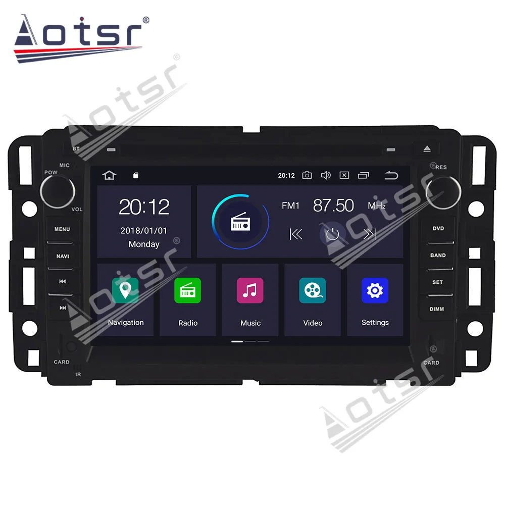 Автомобильный мультимедийный радиоплеер для GMC Yukon Tahoe 2007 2012 Стерео Android 10 DSP 7 &quotIPS