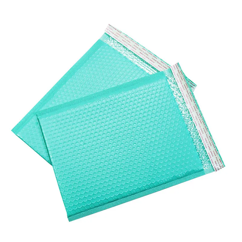 

Light Green Color Express Bubble Padded Mailing Bag 20Pcs Foam Organizer Clothes Shipping Bgas Shockproof Envelope Courier Bag